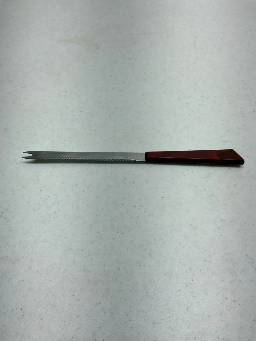 Vintage Kaylan Tomato Knife with Bakelite Handle Tiny Chip in Top of Handle